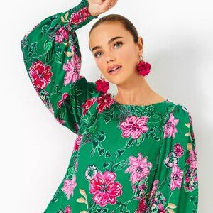 NWT Lilly Pulitzer Alfreda Women's Size 12 Safari Sanctuary Long Sleeve Top